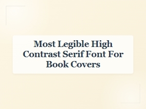 The Perfect Blackletter Font for Striking Book Covers